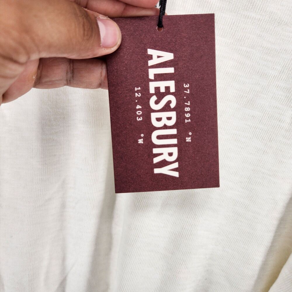 Alesbury Men's White XL Heavyweight Rib Perfect Layering Tee NWT - Picture 6 of 9